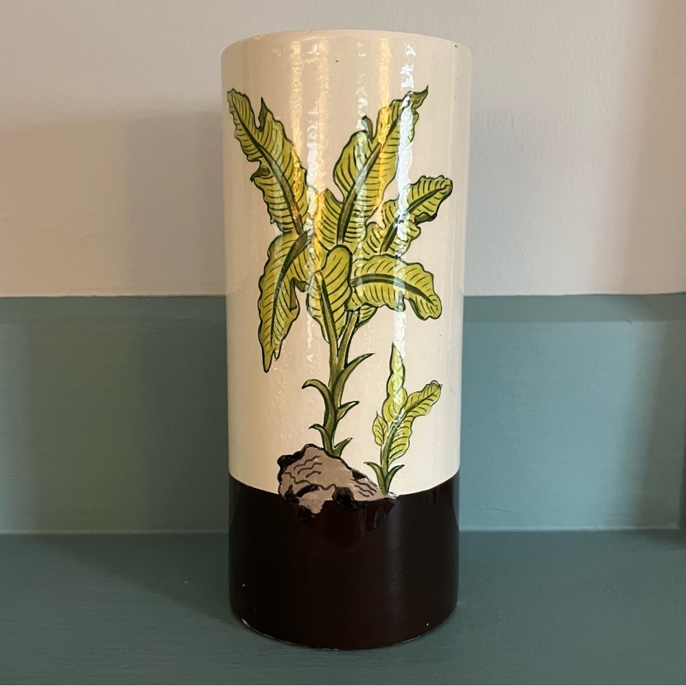Signed and Numbered Hand Painted Ceramic Vase